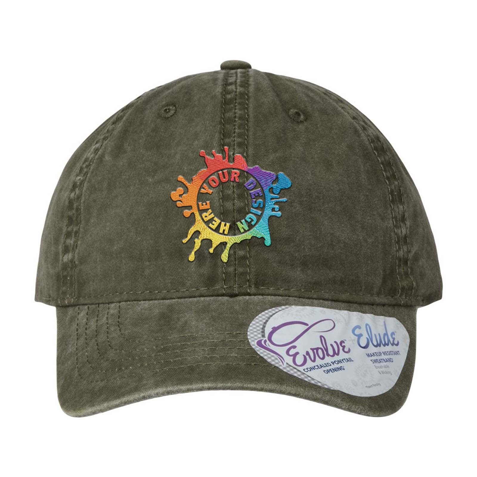 Embroidered Infinity Her Women's Pigment-Dyed Fashion Undervisor Cap - Mato & Hash