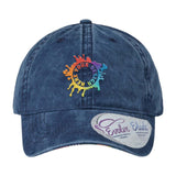 Embroidered Infinity Her Women's Pigment-Dyed Fashion Undervisor Cap - Mato & Hash