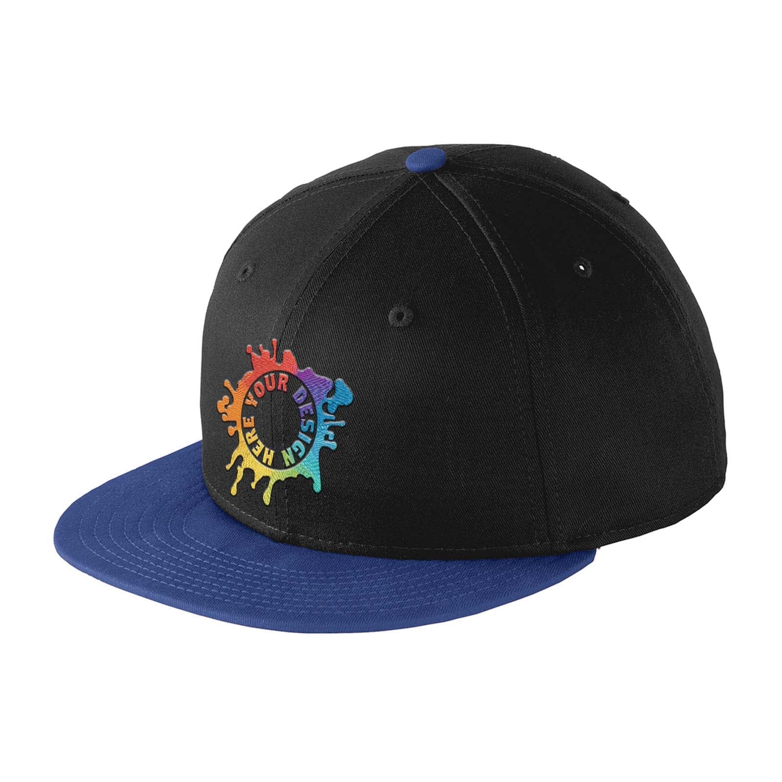 Embroidered New Era® Flat Bill Snapback Cap - Mato & Hash