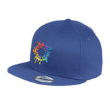 Embroidered New Era® Flat Bill Snapback Cap - Mato & Hash