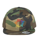 Embroidered New Era® Flat Bill Snapback Cap - Mato & Hash