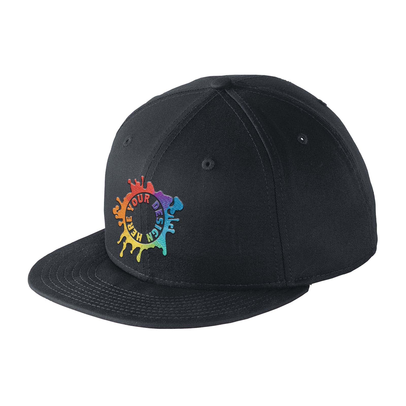 Embroidered New Era® Flat Bill Snapback Cap - Mato & Hash