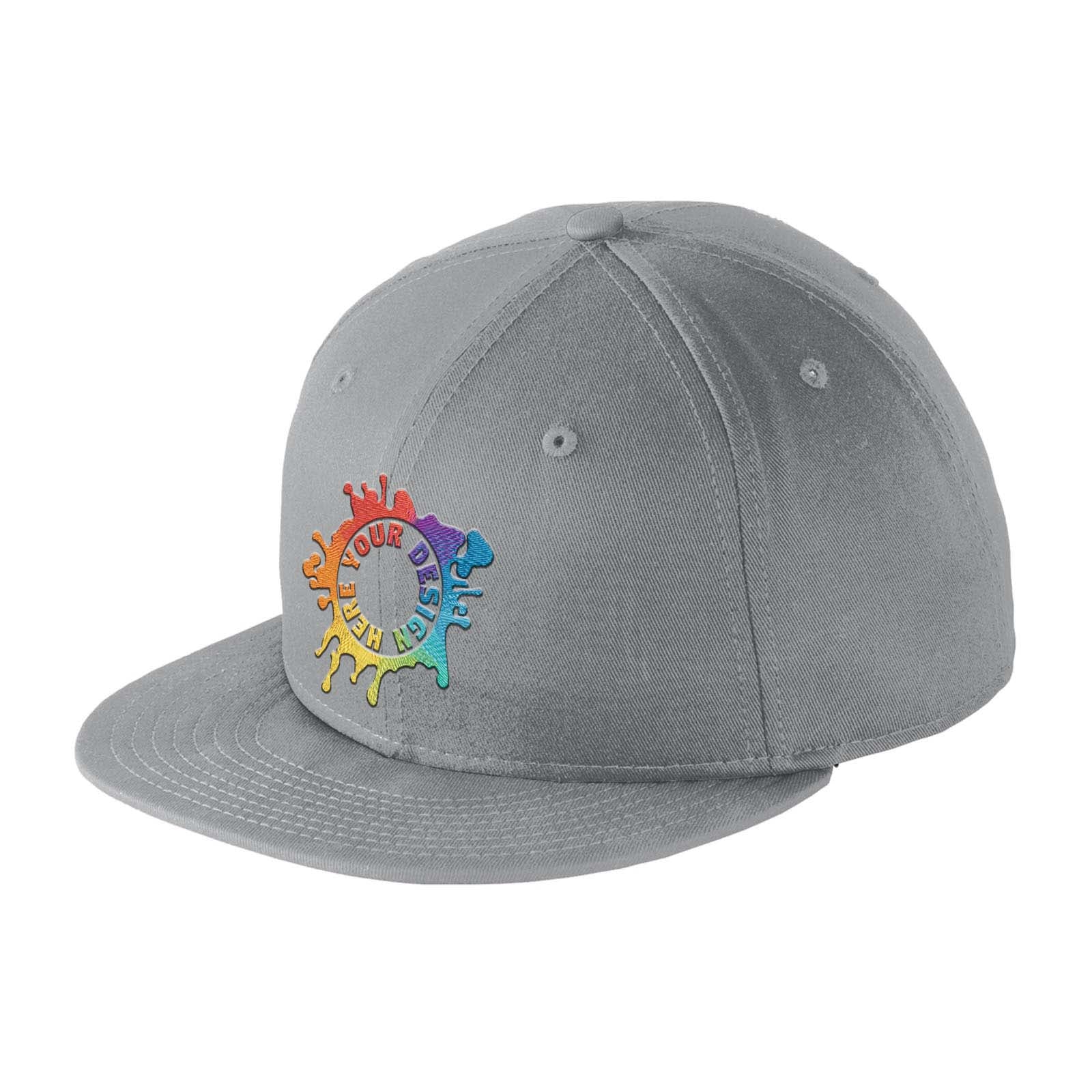 Embroidered New Era® Flat Bill Snapback Cap - Mato & Hash