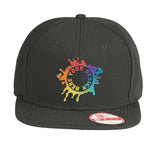 Embroidered New Era® Original Fit Flat Bill Snapback Cap