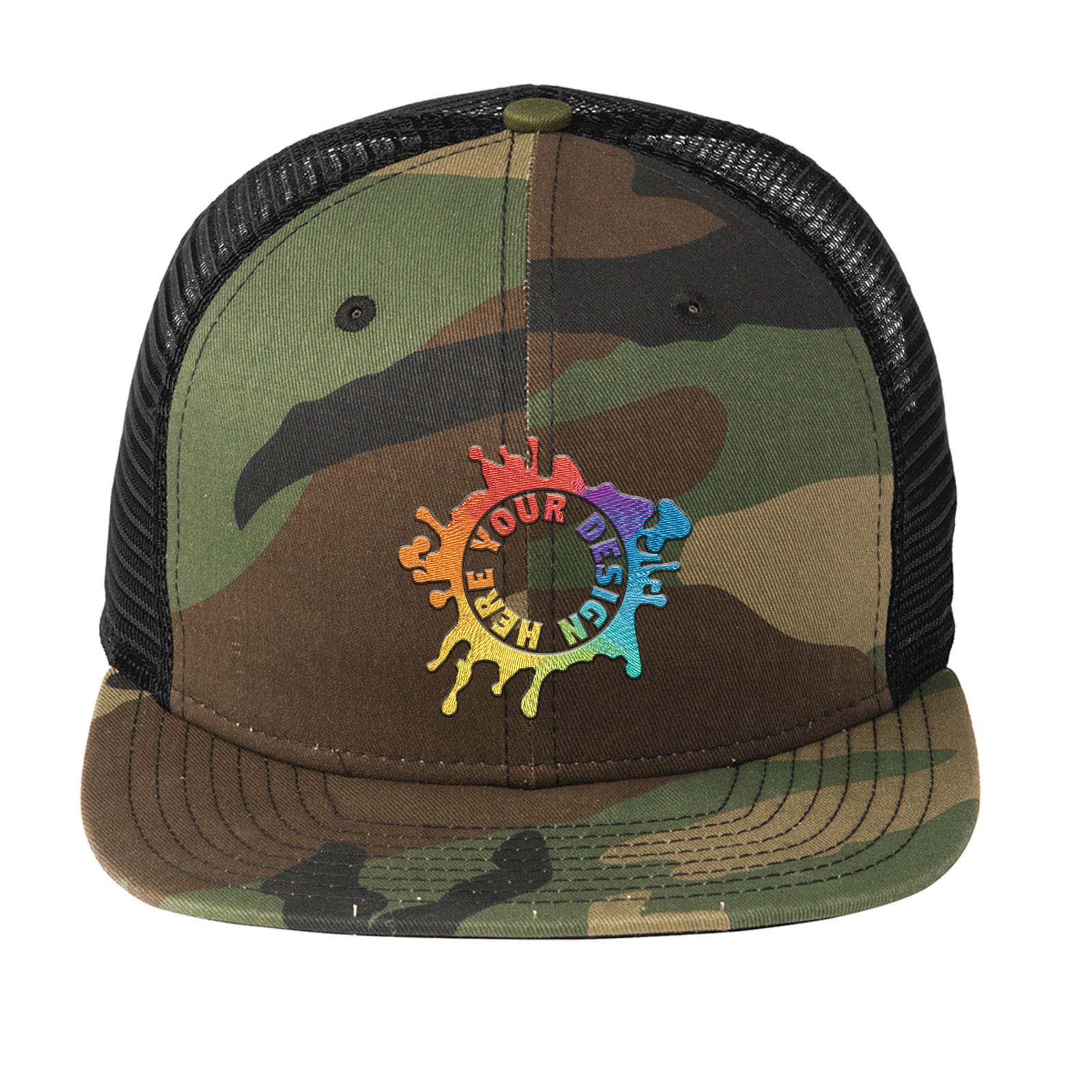Embroidered New Era® Original Fit Snapback Trucker Cap - Mato & Hash