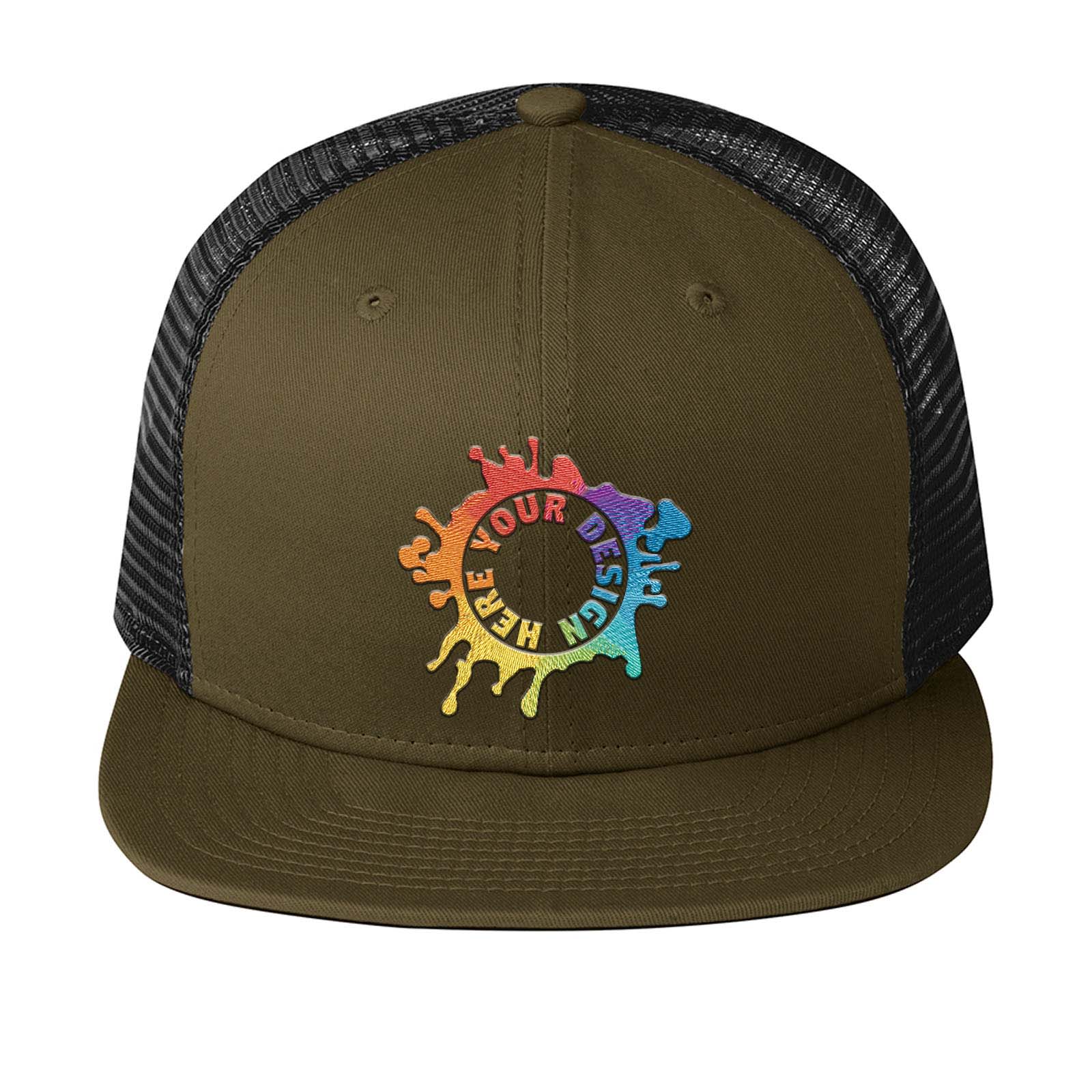 Embroidered New Era® Original Fit Snapback Trucker Cap - Mato & Hash