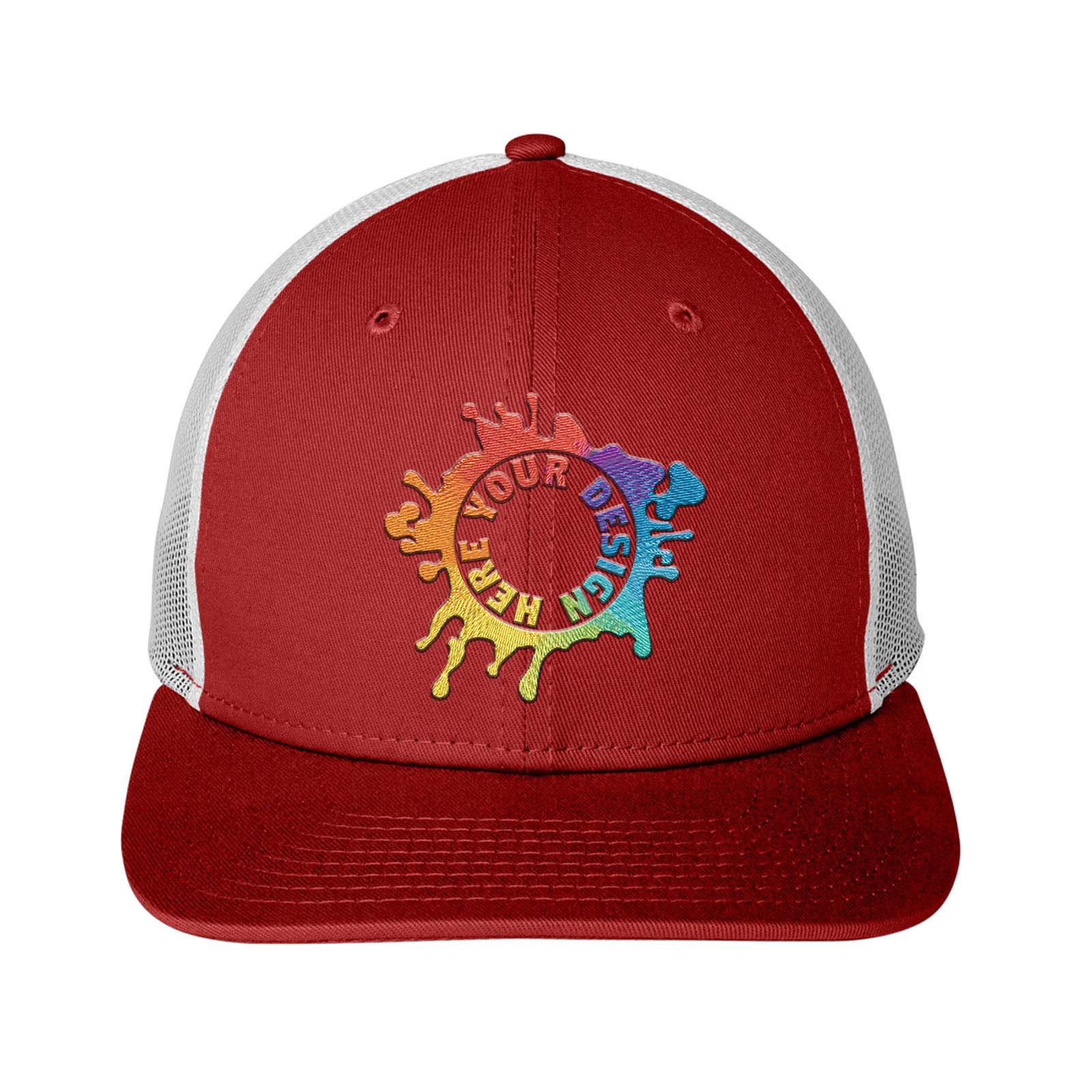 Embroidered New Era® Snapback Low Profile Trucker Cap - Mato & Hash