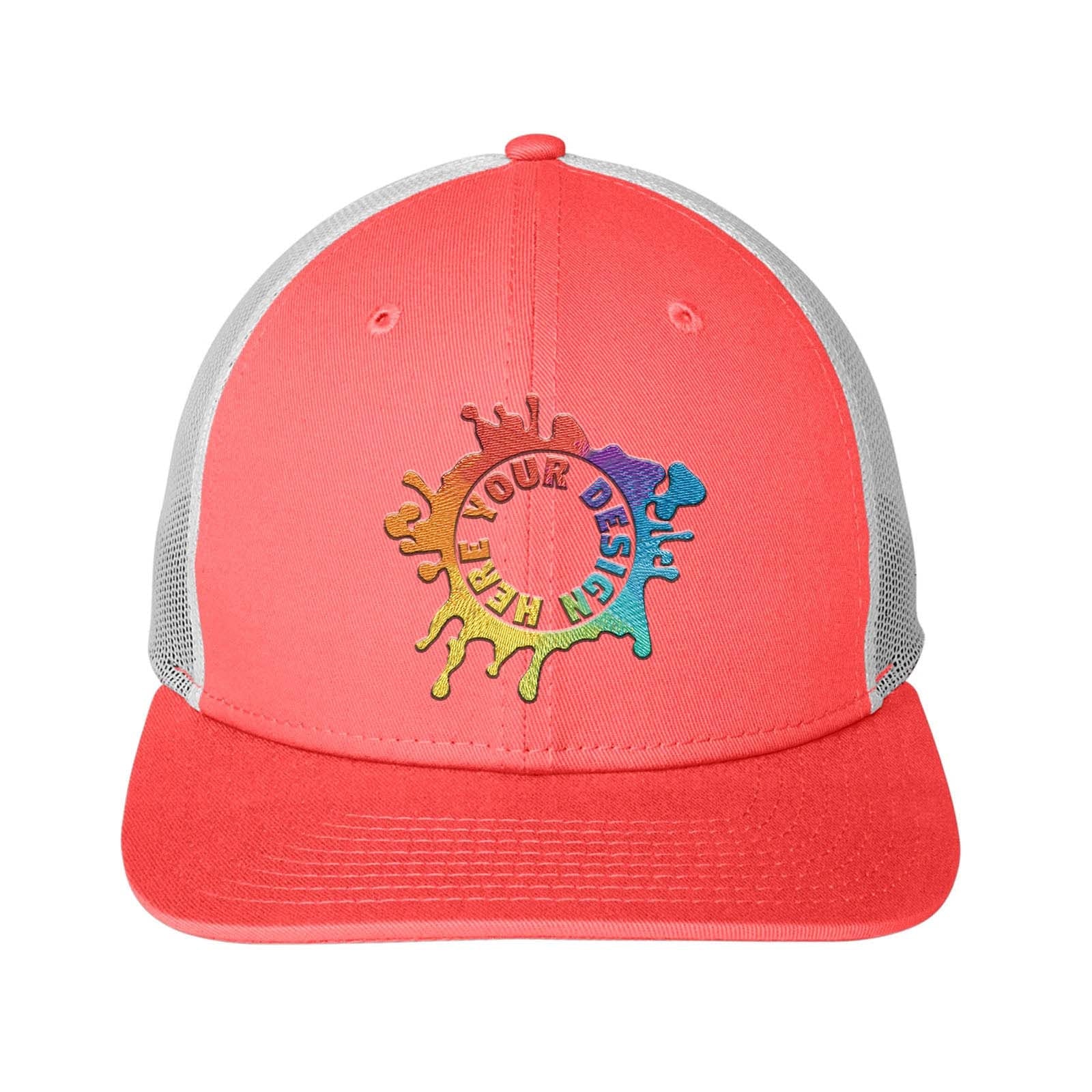 Embroidered New Era® Snapback Low Profile Trucker Cap - Mato & Hash