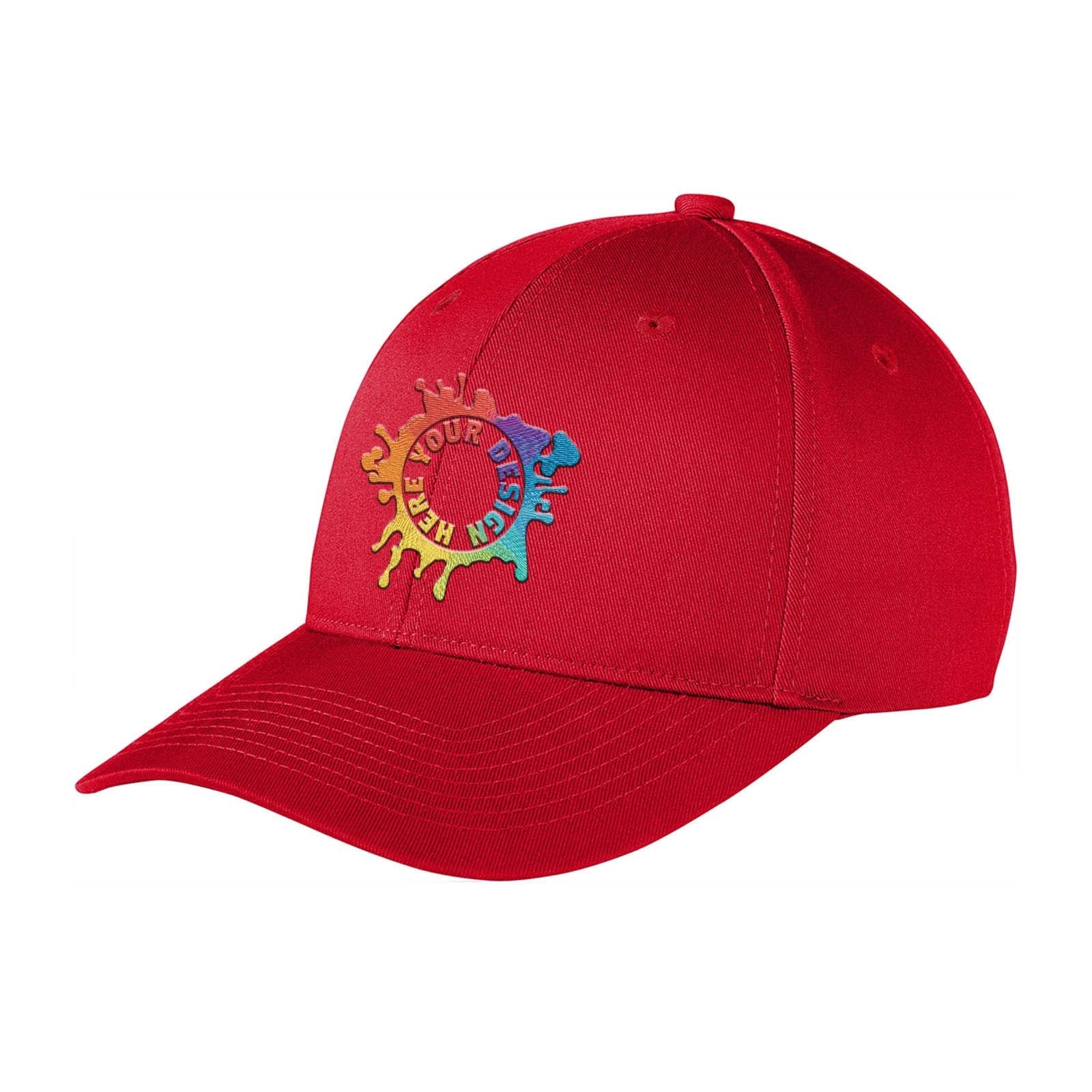 Embroidered Port Authority ® Snapback Fine Twill Cap - Mato & Hash