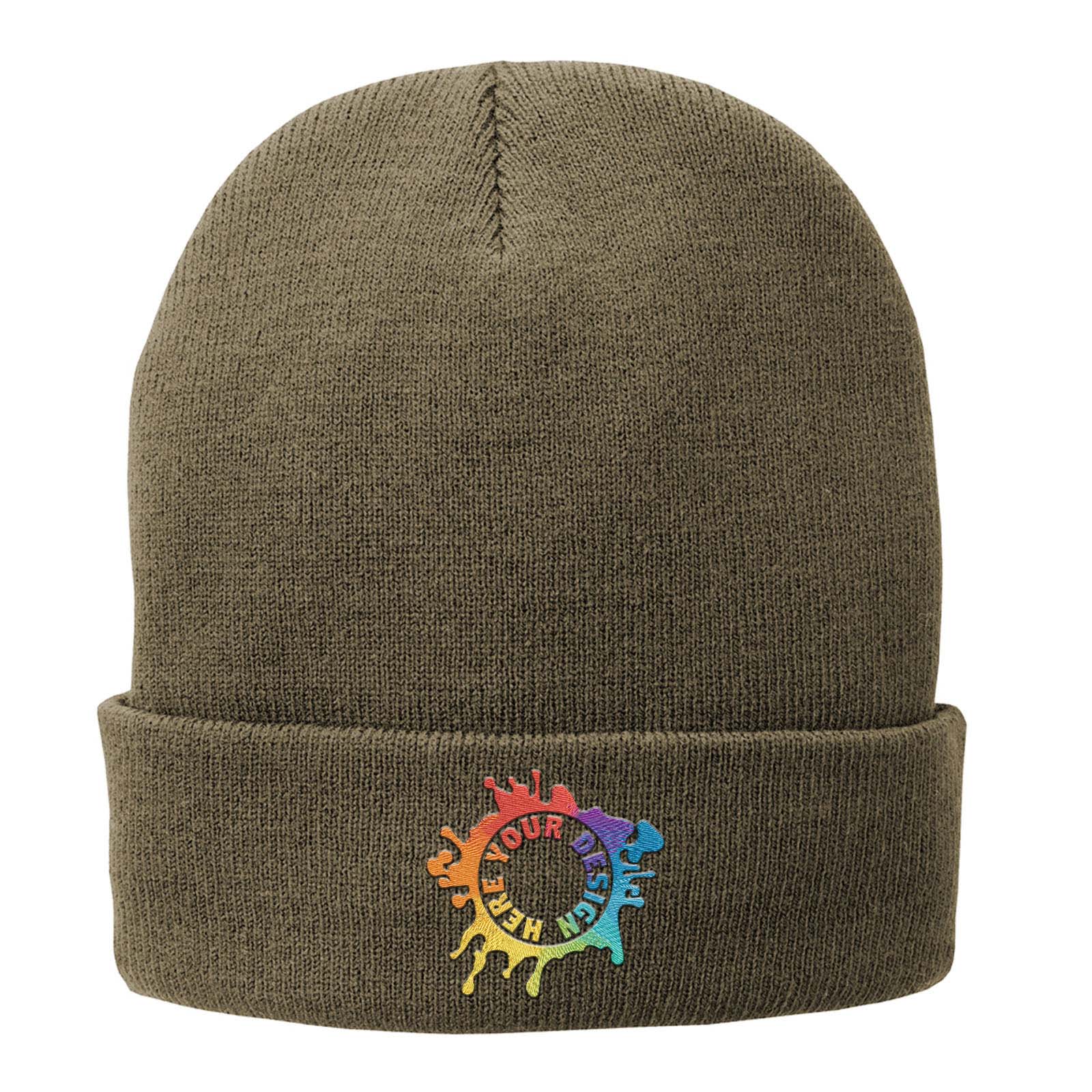 Embroidered Port & Company® Fleece-Lined Knit Cap - Mato & Hash