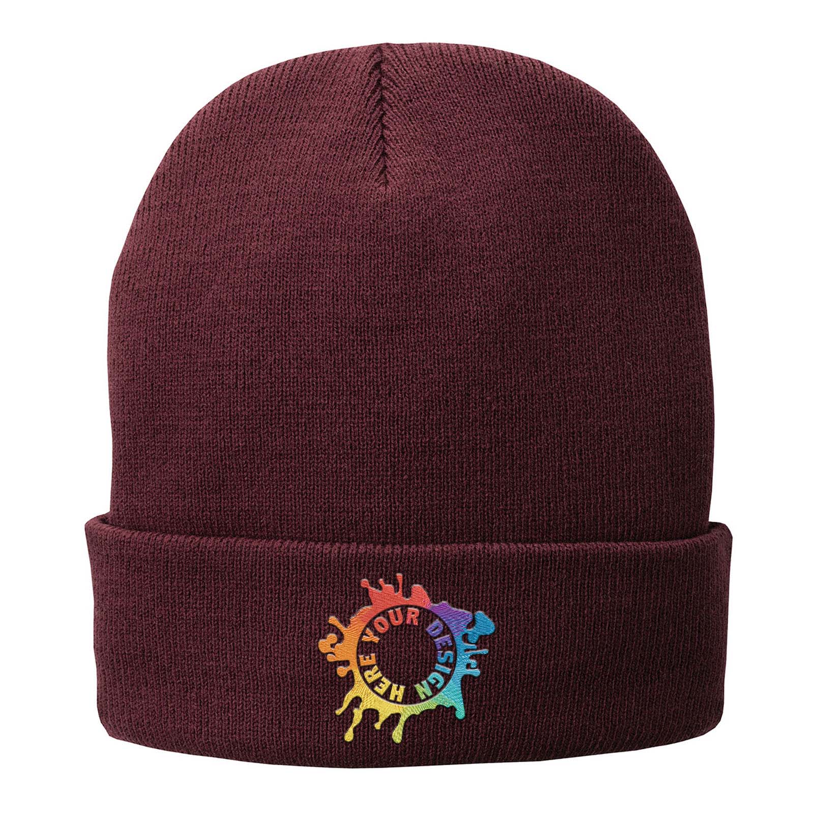 Embroidered Port & Company® Fleece-Lined Knit Cap - Mato & Hash