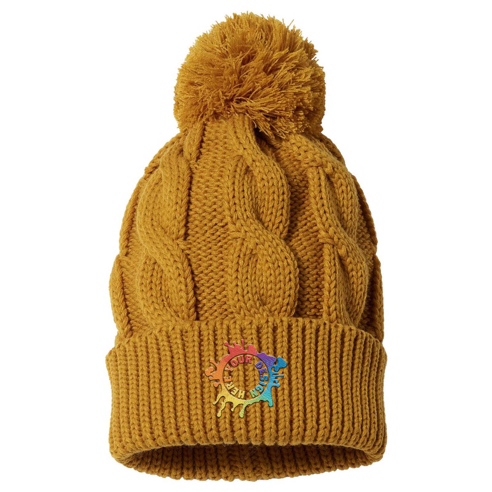 Embroidered Richardson Chunk Twist Cuffed Beanie - Mato & Hash