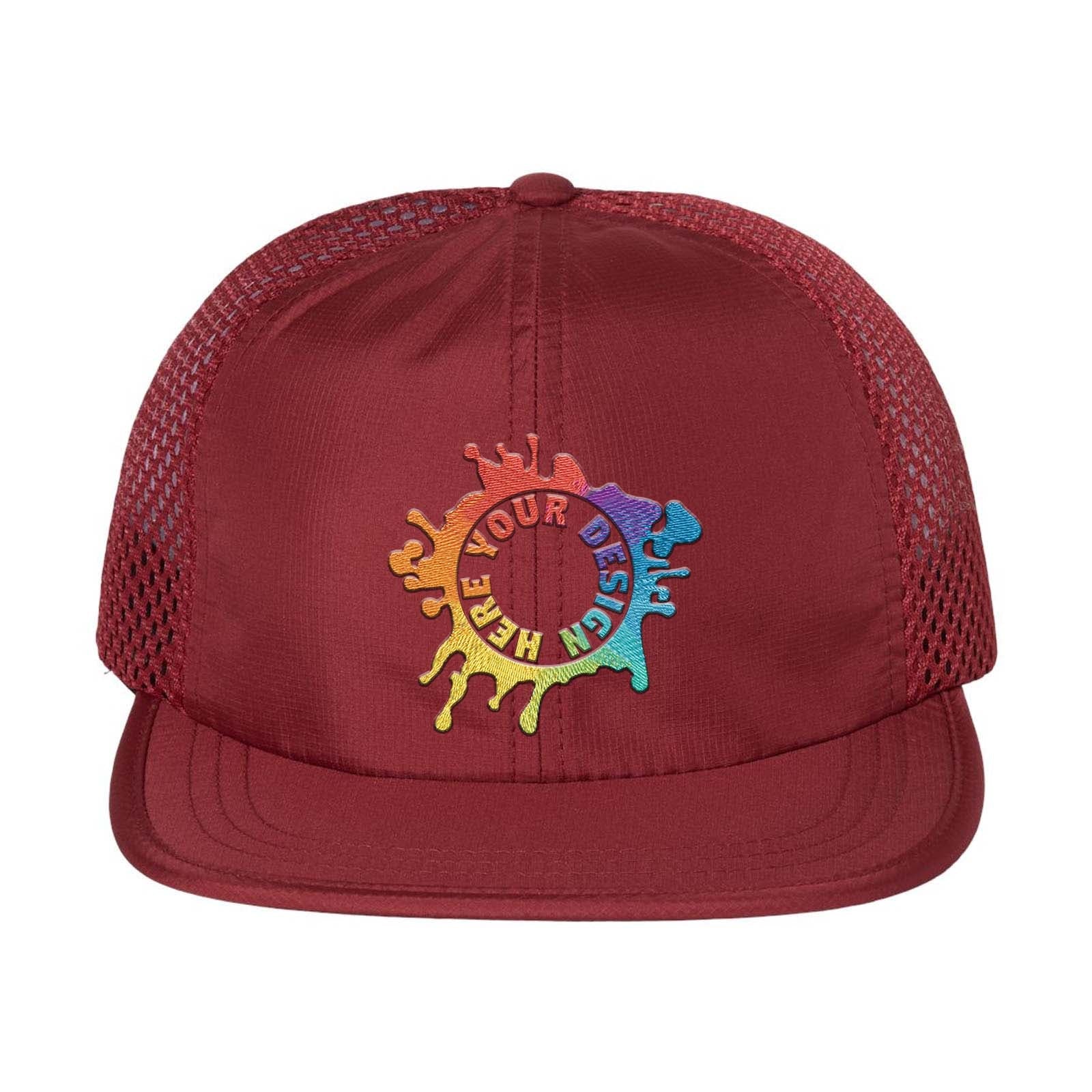 Embroidered Richardson Rouge Wide Set Mesh Cap - Mato & Hash