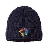 Embroidered Richardson Waffle Cuffed Beanie - Mato & Hash