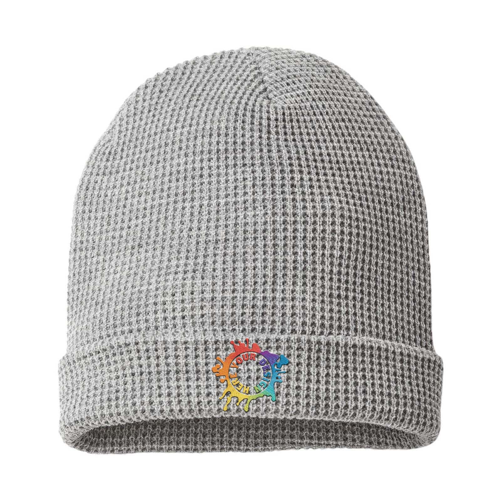 Embroidered Richardson Waffle Cuffed Beanie - Mato & Hash