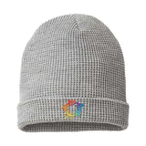 Embroidered Richardson Waffle Cuffed Beanie - Mato & Hash