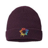 Embroidered Richardson Waffle Cuffed Beanie - Mato & Hash