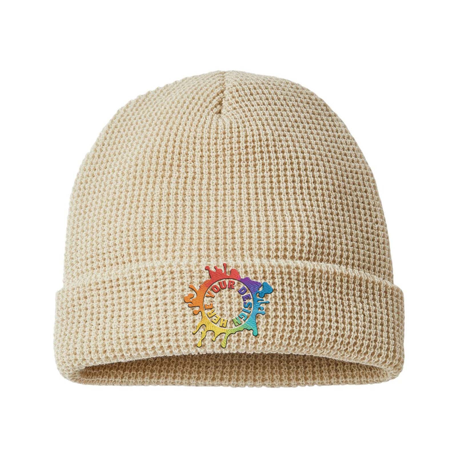 Embroidered Richardson Waffle Cuffed Beanie - Mato & Hash