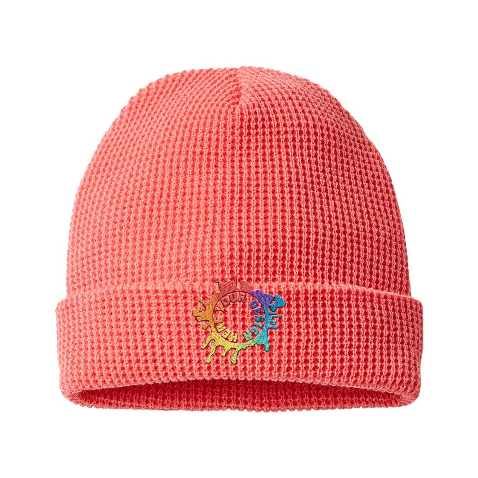 Embroidered Richardson Waffle Cuffed Beanie - Mato & Hash