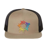 Embroidered Richardson Wool Blend Flat Bill Trucker Cap - Mato & Hash