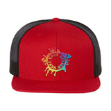 Embroidered Richardson Wool Blend Flat Bill Trucker Cap - Mato & Hash