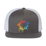 Embroidered Richardson Wool Blend Flat Bill Trucker Cap - Mato & Hash