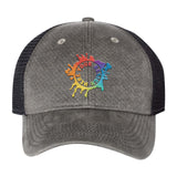 Embroidered Sportsman Faux Waxy Trucker Cap - Mato & Hash