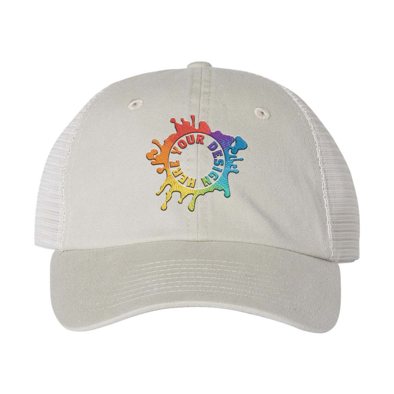 Embroidered Sportsman Pigment-Dyed Trucker Cap - Mato & Hash