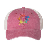 Embroidered Sportsman Pigment-Dyed Trucker Cap - Mato & Hash