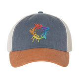 Embroidered Sportsman Pigment-Dyed Trucker Cap - Mato & Hash
