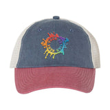 Embroidered Sportsman Pigment-Dyed Trucker Cap - Mato & Hash