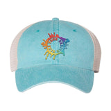 Embroidered Sportsman Pigment-Dyed Trucker Cap - Mato & Hash
