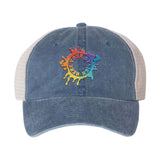 Embroidered Sportsman Pigment-Dyed Trucker Cap - Mato & Hash