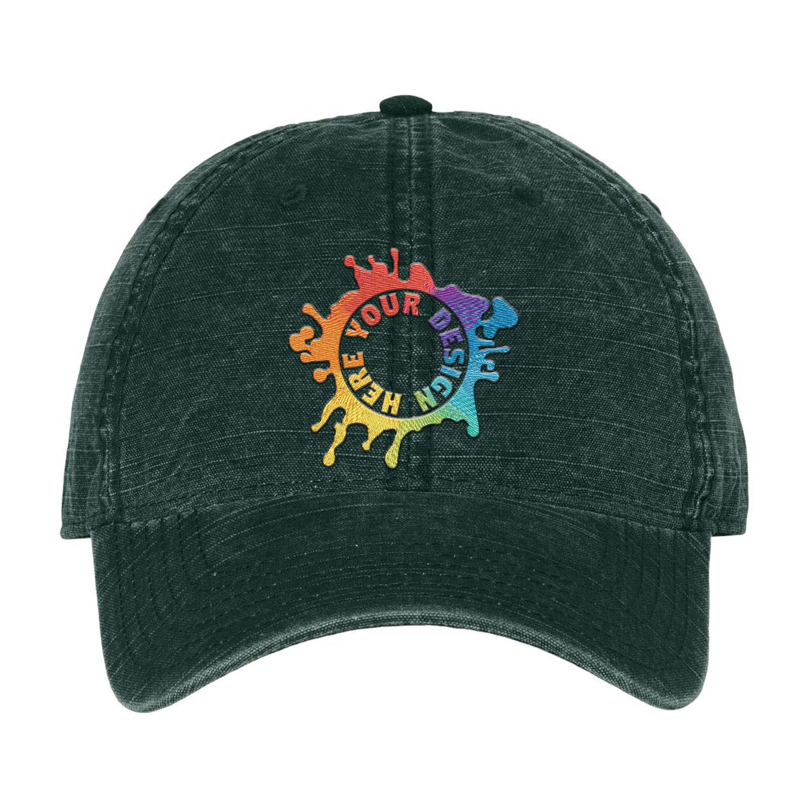 Embroidered Sportsman Slub Fabric Dad Hat - Mato & Hash