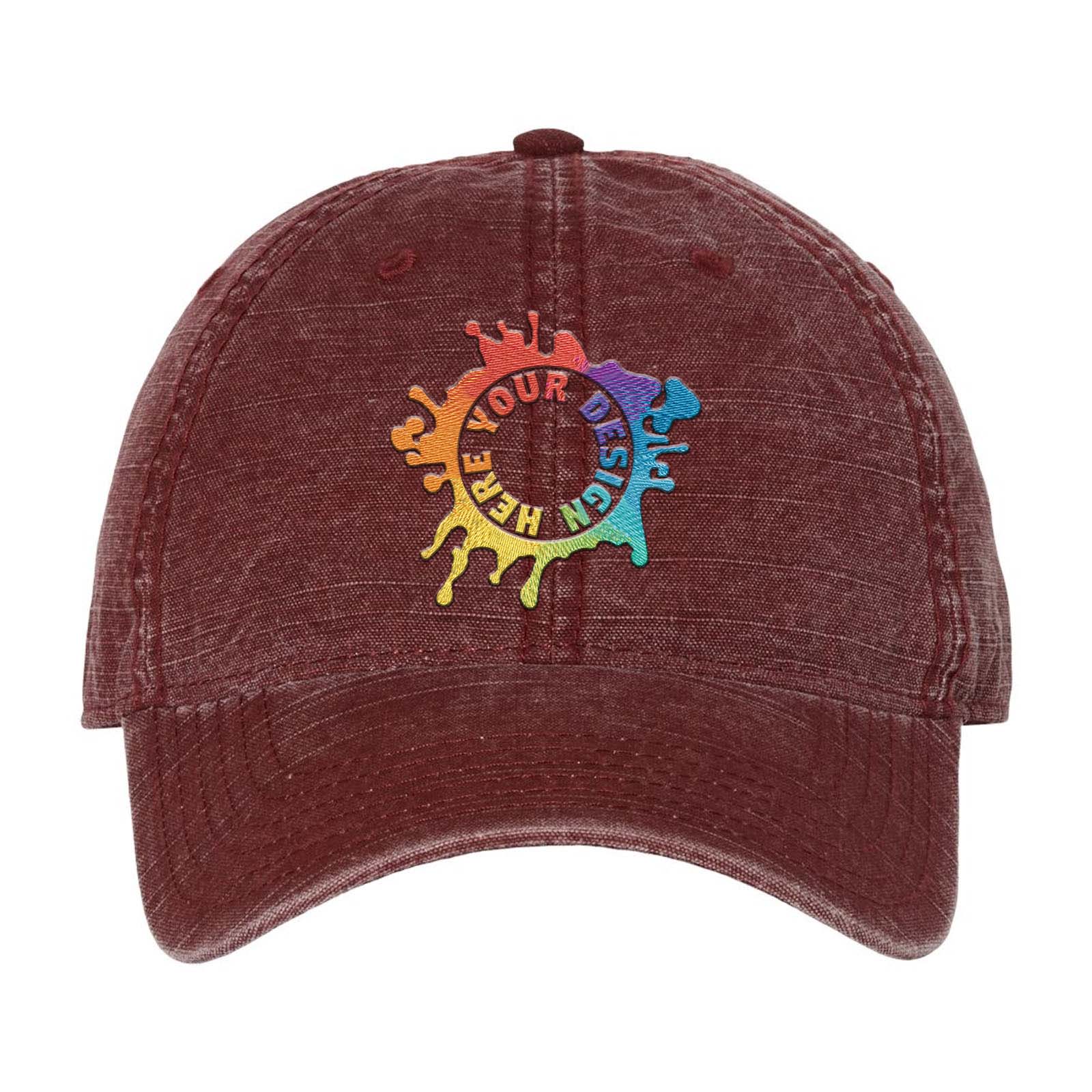 Embroidered Sportsman Slub Fabric Dad Hat - Mato & Hash