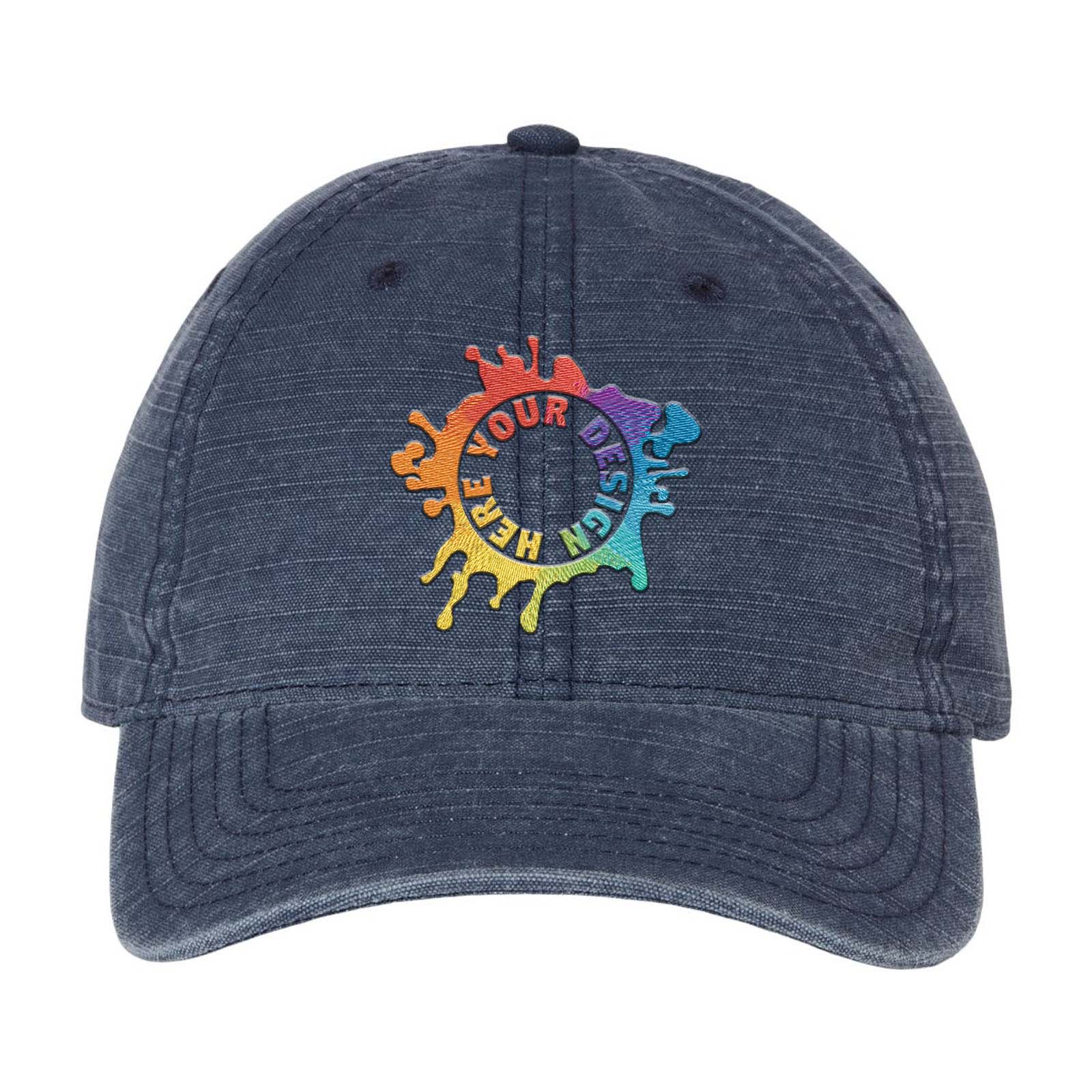 Embroidered Sportsman Slub Fabric Dad Hat - Mato & Hash