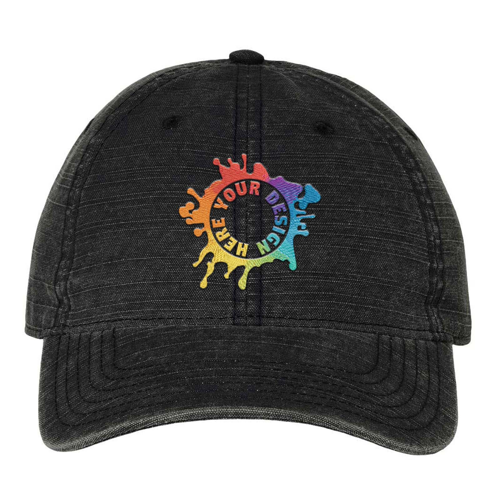 Embroidered Sportsman Slub Fabric Dad Hat - Mato & Hash