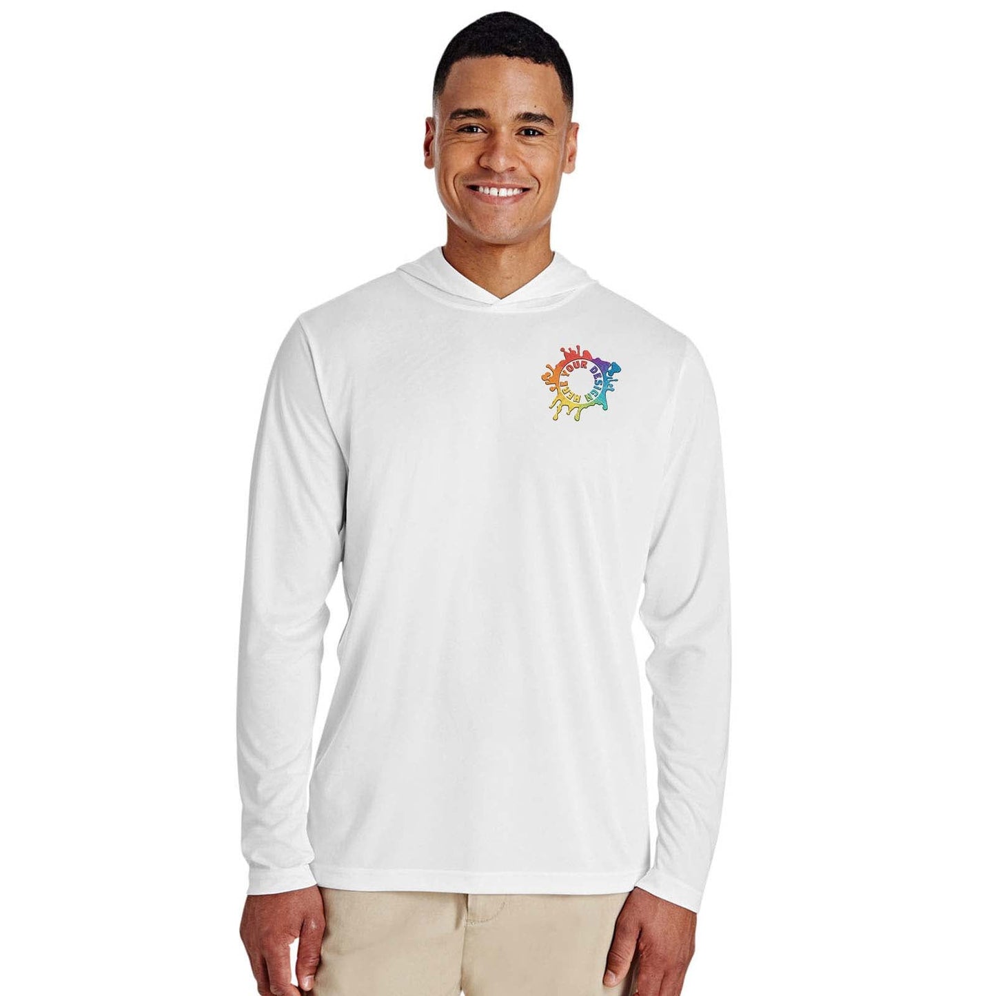 Embroidered Team 365 Men's Zone Performance Hoodie - Mato & Hash