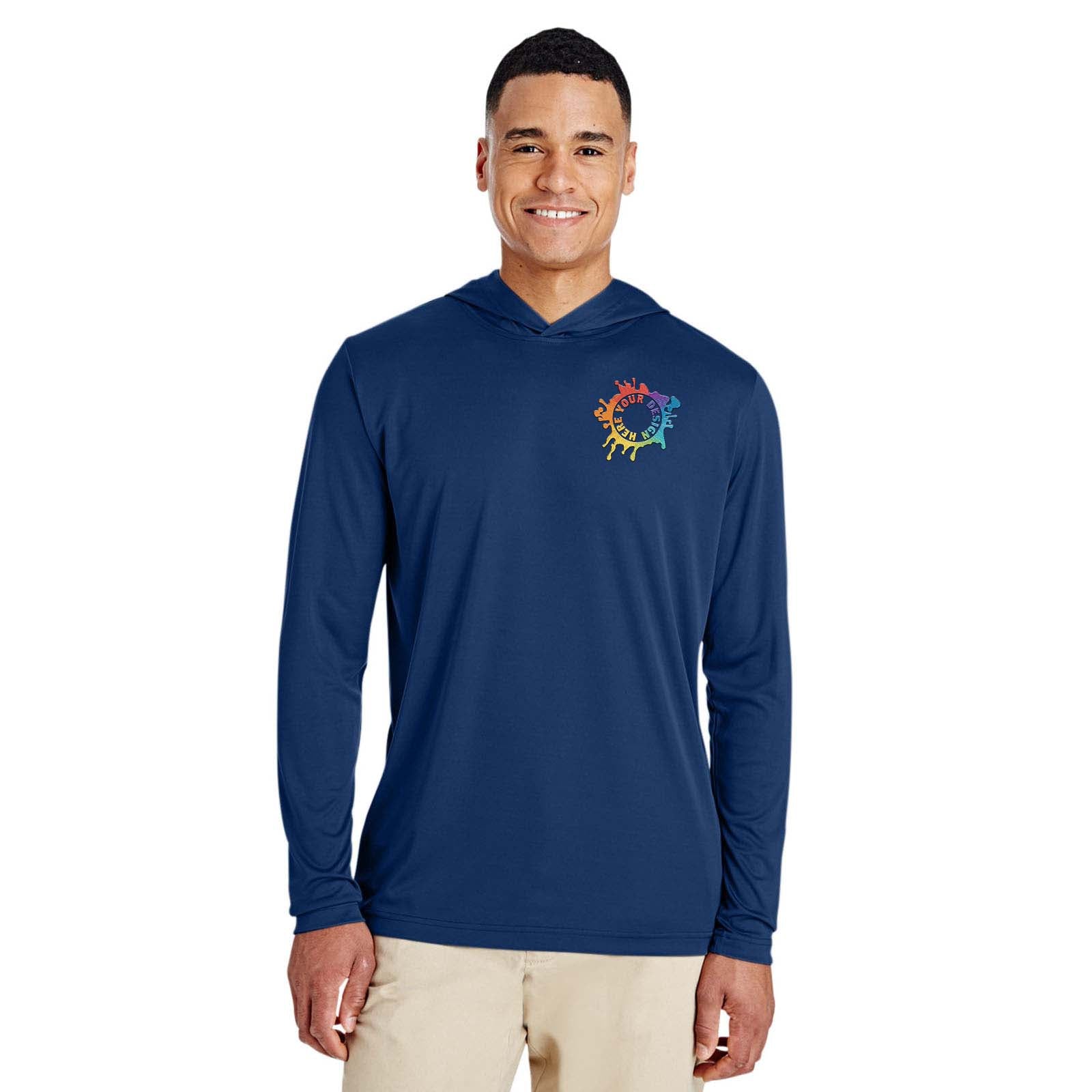 Embroidered Team 365 Men's Zone Performance Hoodie - Mato & Hash