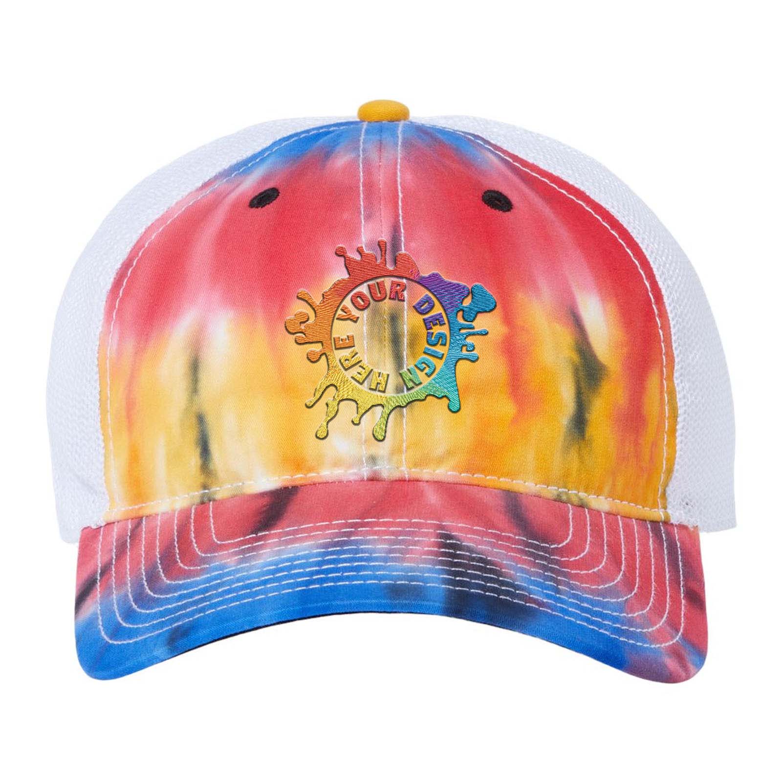 Embroidered The Game Lido Tie-Dyed Trucker Cap - Mato & Hash