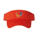 Embroidered Valucap Bio-Washed Visor - Mato & Hash