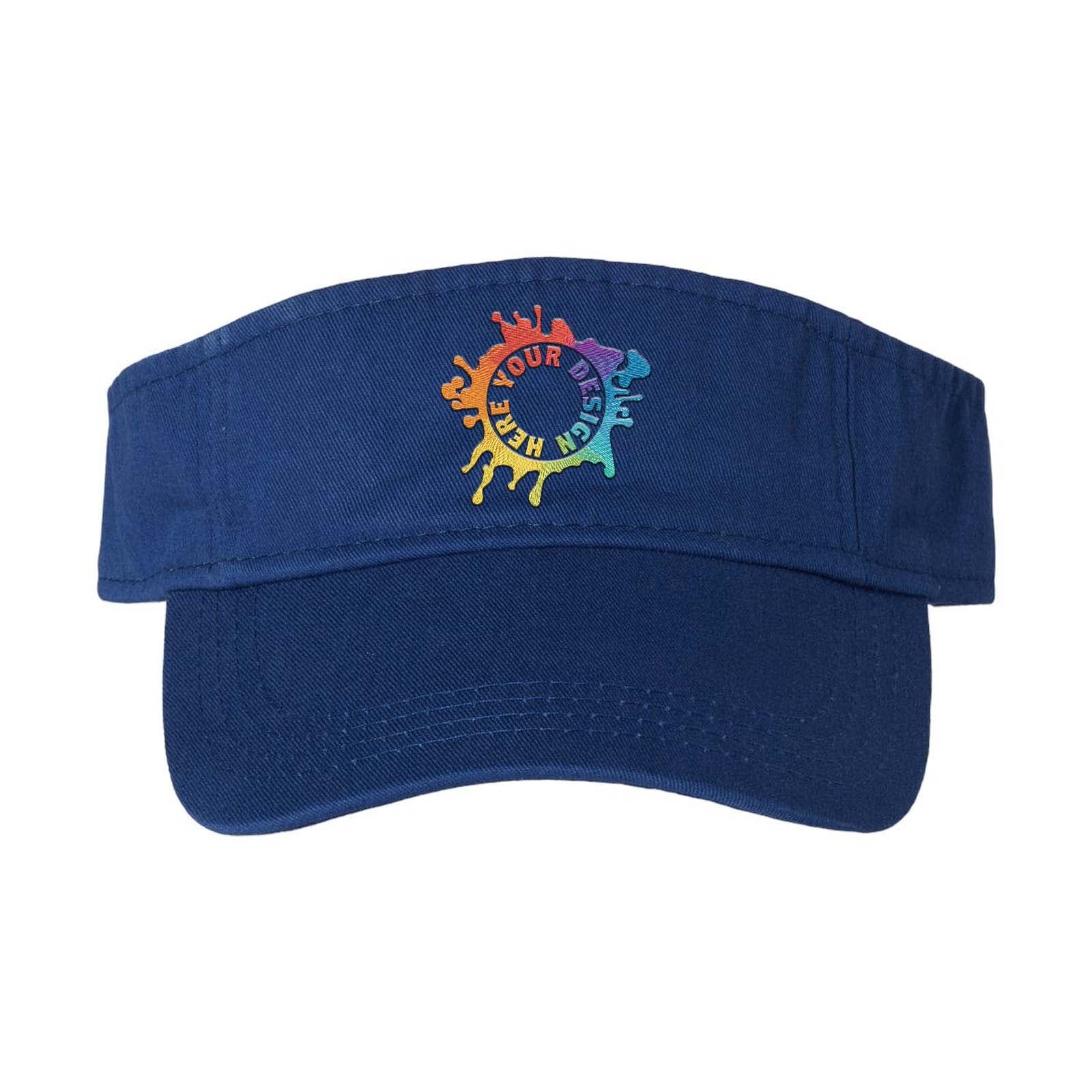 Embroidered Valucap Bio-Washed Visor - Mato & Hash