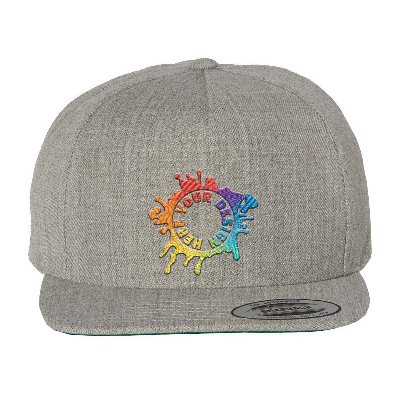 Embroidered YP Classics Premium Five-Panel Snapback Cap - Mato & Hash
