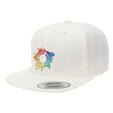 Embroidered Yupoong Adult 6-Panel Structured Flat Visor Classic Snapback - Mato & Hash