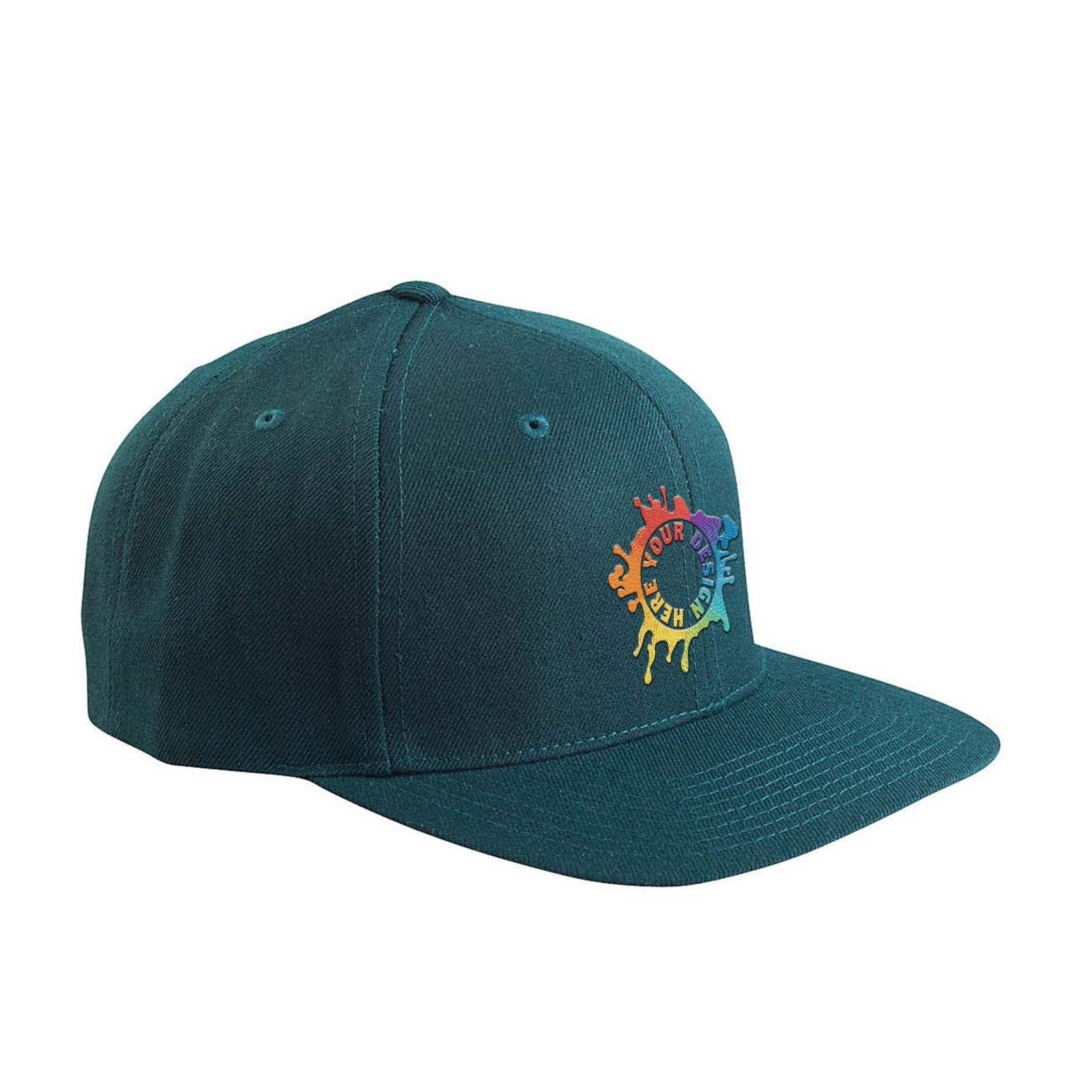 Embroidered Yupoong Adult 6-Panel Structured Flat Visor Classic Snapback - Mato & Hash