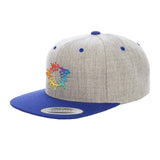 Embroidered Yupoong Adult 6-Panel Structured Flat Visor Classic Two-Tone Snapback - Mato & Hash