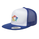 Embroidered Yupoong Adult Classic Trucker with White Front Panel Cap - Mato & Hash