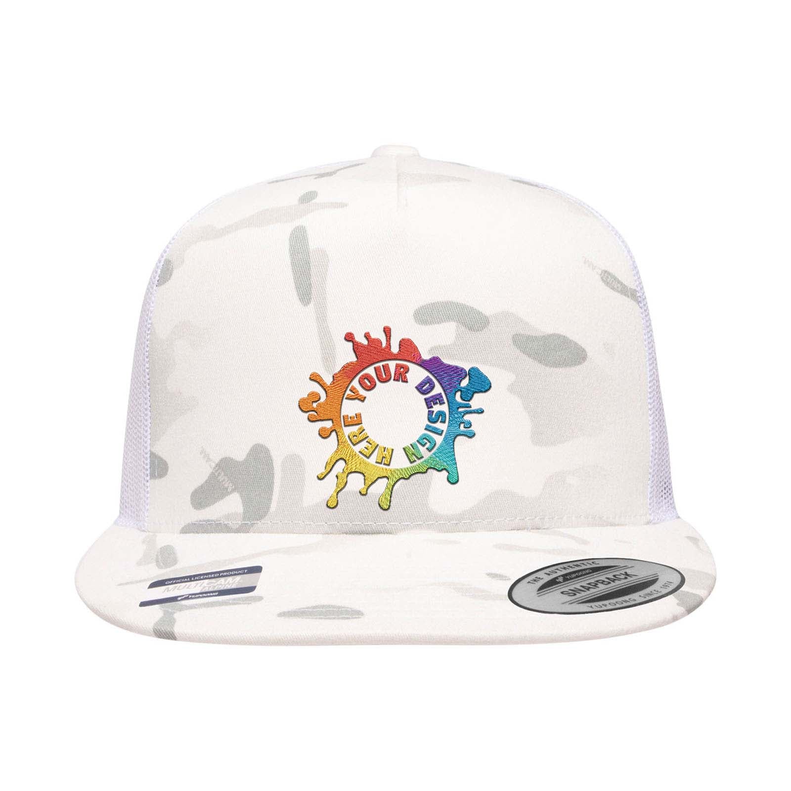 Embroidered Yupoong Classics™ Adult 5-Panel Multicam® Trucker Cap - Mato & Hash