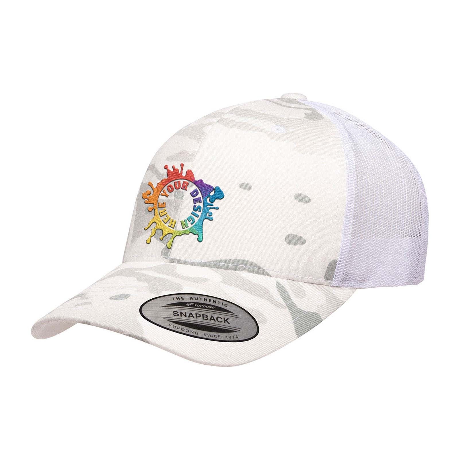 Embroidered Yupoong YP Classics® Retro Trucker Multicam® Snapback - Mato & Hash