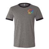 Embroidery Bella + Canvas Men's Jersey Short-Sleeve Ringer T-Shirt - Mato & Hash